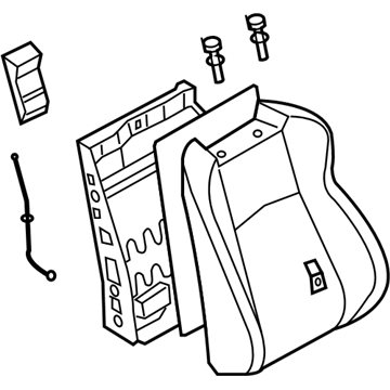 Nissan 87600-CD101 Back Assy-Front Seat