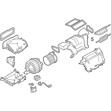 Nissan 27210-4DB0B Blower Assembly-Air Conditioner