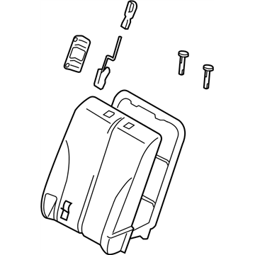 Nissan 88600-EM50B Back Assy-Rear Seat