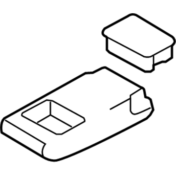 Nissan 88700-EM51B 2Nd Seat Armrest Assembly Outer Right