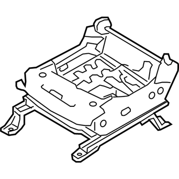 Nissan 87351-EZ00A Frame Assy-Cushion,Front Seat LH