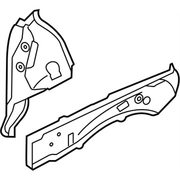 Nissan 75131-1AA0A Plate-Closing,Front Side Member LH