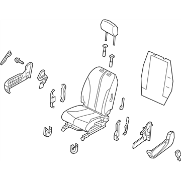 Nissan 87000-9SB0C Seat Assembly-Front, RH