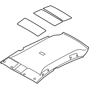 Nissan 739B0-ZN91A Module Assembly-Roof Trim