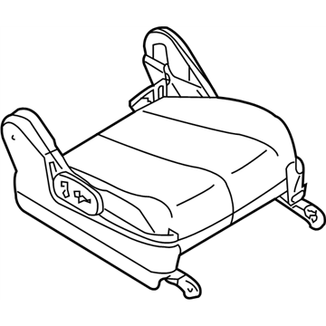 Nissan 873A2-CB20B Cushion & ADJUSTER Assembly-Front,R