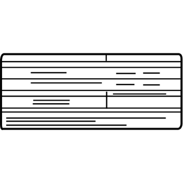 Nissan 14805-1UP0A Label-Emission Control