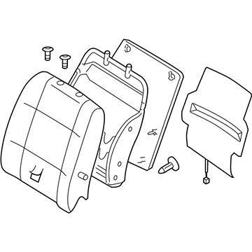 Nissan 87600-ZM84E Back Assembly-Front Seat With Side Air Bag