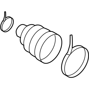 Nissan C9741-3JA1A Repair Kit - Dust Boot, Rear Drive Shaft