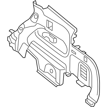 Nissan 84950-3KA5B Finisher-Luggage Side,Lower RH