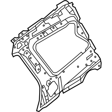 Nissan 76630-9PA0A Pillar Rear Inner RH