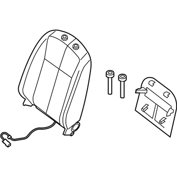 Nissan 87600-JB27A Back Assembly-Front Seat With Side Air Bag