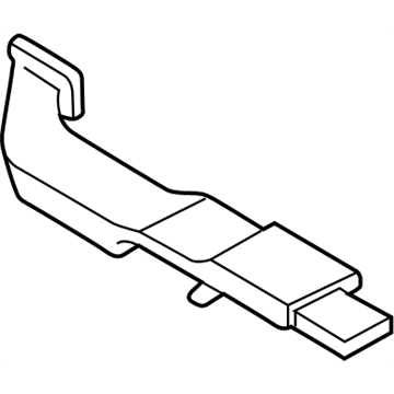 Nissan 27833-7B000 Duct-Heater Floor,Rear LH