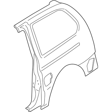 Nissan 78112-7B030 Fender Rear, RH