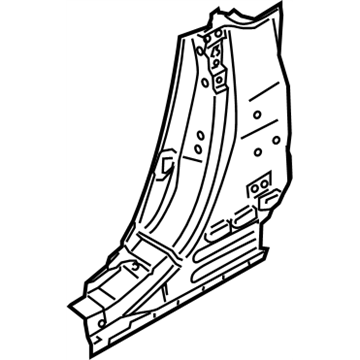 Nissan 76515-CE400 Reinforce-Lock Pillar,Outer LH