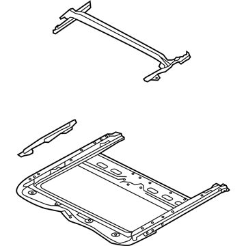 Nissan 91306-3JA2A Rail Complete-SUNROOF