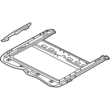 Nissan 91350-3JA2A Rail Assy-Sunroof