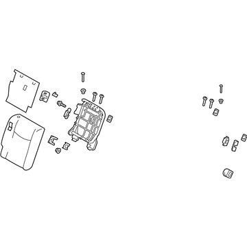 Nissan 88600-3NA0A Back Assy-Rear Seat