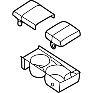 Nissan 68430-9E000 Cup Holder Assembly