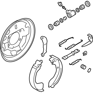 Nissan 44000-CJ40B Brake Assy-Rear,RH