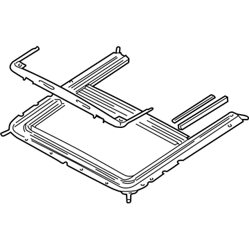 Nissan 91306-9E021 Rail Complete-SUNROOF