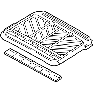 Nissan 91250-0Z411 Shade Assy-Sunroof