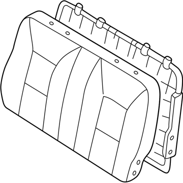 Nissan 88600-7B200 Back Assy-2ND Seat