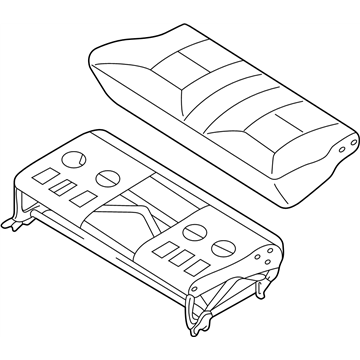 Nissan 88300-2Z402 Cushion Assy-Rear Seat