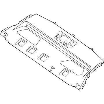 Nissan 79910-4RA0B Finisher-Rear Parcel Shelf