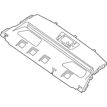 Nissan 79910-4RA0A Finisher-Rear Parcel Shelf