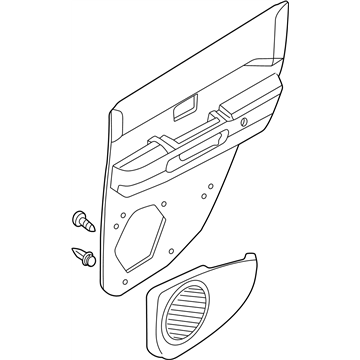 Nissan 82900-3W812 Finisher Assy-Rear Door,RH