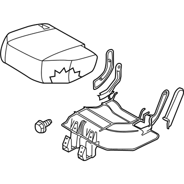 Nissan 88350-CA400 Cushion Assy-Rear Seat,LH