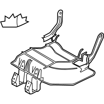 Nissan 88355-CB01A Pad & Frame Assy-Cushion,Rear Seat LH