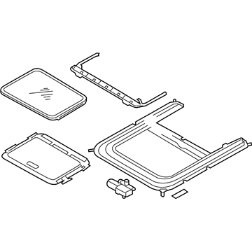 2004 Nissan Quest Sunroof - 91205-5Z010