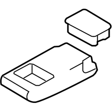 Nissan 88700-EM55B 2Nd Seat Armrest Assembly Outer Right