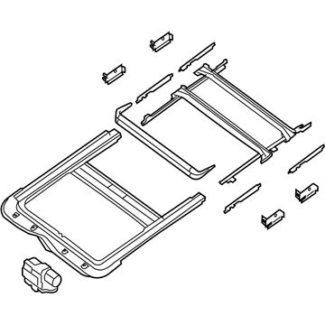 Nissan 91306-JA00A Rail Complete-SUNROOF