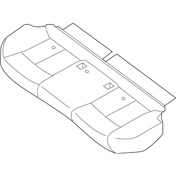 Nissan 88300-3YU2A Cushion Assy-Rear Seat