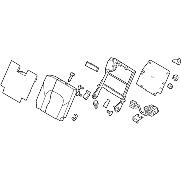 Nissan 89600-5ZA4E Back Assy-3rd Seat,RH