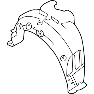 Nissan 76749-4RA0A Protector-Rear Wheel House,LH