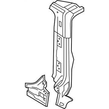 Nissan 77601-1FC0A Pillar Assembly - Back, LH