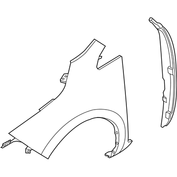 Nissan 63101-3NF0A Fender - Front, LH