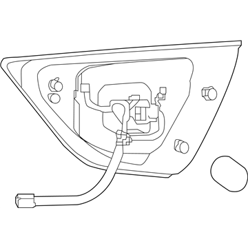 Nissan 26540-4RA1A Lamp Assembly-Back Up,RH