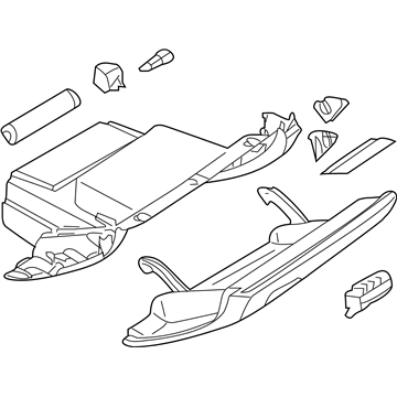 Nissan 68102-1GR1B Panel Assembly-Instrument Lower