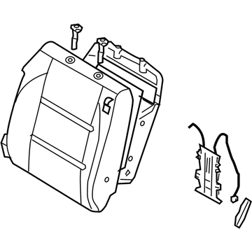 Nissan 87650-ZR55C Back Assy-Front Seat