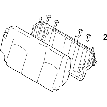 Nissan 88600-3AN0A Back Assy-Rear Seat