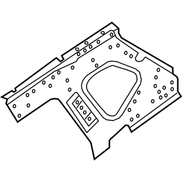 Nissan 766D0-4BA0B Pillar Re Inner R