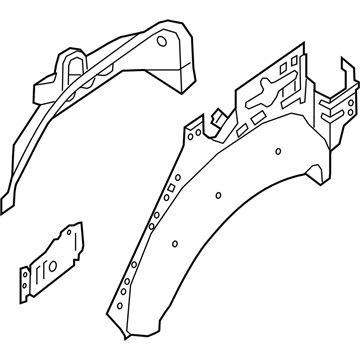 Nissan 76700-4BA0A Wheel House Rear RH