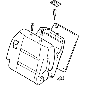 Nissan 87600-ZH00B Back Assy-Front Seat