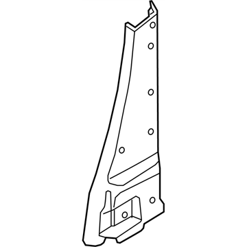 Nissan 76915-3LM0C Garnish-Center Pillar,Lower RH