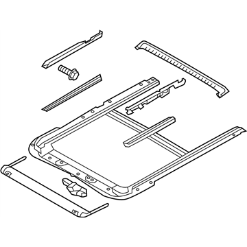 Nissan 91306-1JB2C Rail Complete-SUNROOF