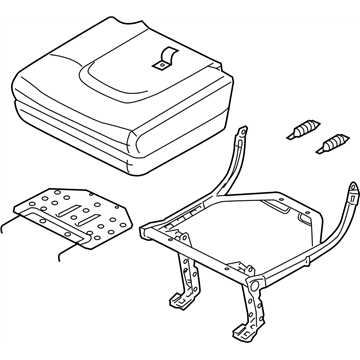 Nissan 89300-EA000 Cushion Assy-3rd Seat,RH